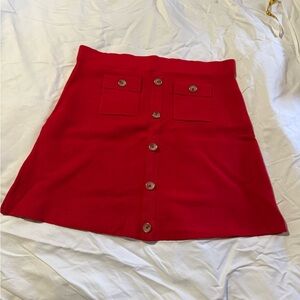 karen Millen red skirt new without tags skirt L